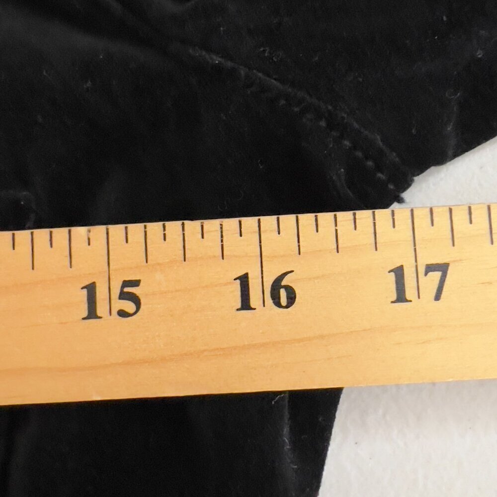 Twill Twenty Two Black Velvet Bling Military Jacket with Rhinestones P - Picture 11 of 14